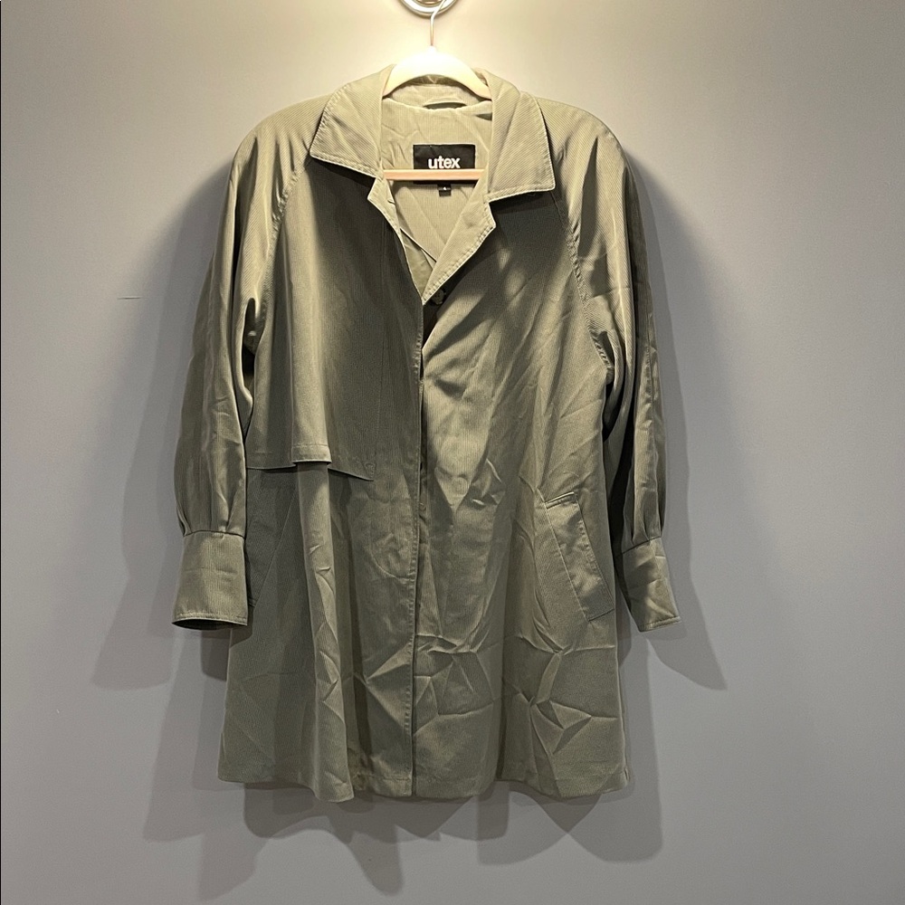 Utex Women’s Sage Green Trench Coat